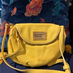 Marc by Marc Jacobs Yellow Pebbled Leather Crossbody Bag